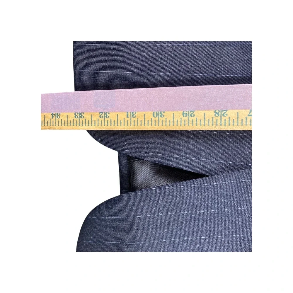 Nautica Mens Wool Pinstripe Blazer Jacket Charcoal Grey N115AX 44R‎